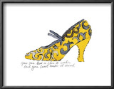 Yellow Pattern Shoe, c.1955 Print by Andy Warhol