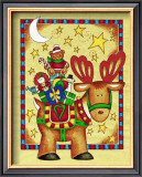 Reindeer Prints by Joyce Cleveland