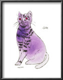 25 Cats Named Sam and One Blue Pussy by Andy Warhol, c.1954 (Purple Sam) Poster by Andy Warhol