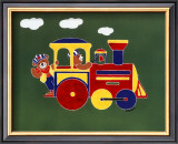 Bears on Train II Art by Shelly Rasche