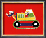 Cats in a Bulldozer Prints by Shelly Rasche