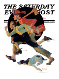 "To the Rescue" Saturday Evening Post Cover, March 28,1931 Giclee Print by Norman Rockwell