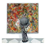 "Art Connoisseur", January 13,1962 Giclee Print by Norman Rockwell