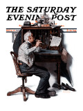 "Flutist" or "Spring Song" Saturday Evening Post Cover, May 16,1925 Giclee Print by Norman Rockwell
