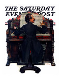 "Wedding March" Saturday Evening Post Cover, June 23,1928 Giclee Print by Norman Rockwell