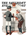 "Rivals" Saturday Evening Post Cover, September 9,1922 Giclee Print by Norman Rockwell