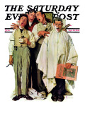 "Barbershop Quartet" Saturday Evening Post Cover, September 26,1936 Giclée-Druck von Norman Rockwell