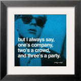 Three's a Party Prints by Andy Warhol