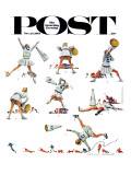 "Cheerleader" Saturday Evening Post Cover, November 25,1961 Giclee Print by Norman Rockwell