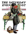 "Bookworm" Saturday Evening Post Cover, August 14,1926 Giclee Print by Norman Rockwell