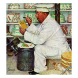 "How to Diet", January 3,1953 Giclee Print by Norman Rockwell