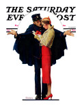 "Lost in Paris" or "Boulevard Haussmann" Saturday Evening Post Cover, January 30,1932 Giclee Print by Norman Rockwell
