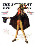 "Tiny Tim" or "God Bless Us Everyone" Saturday Evening Post Cover, December 15,1934 Giclée-Druck von Norman Rockwell