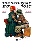"Young Artist" or "She's My Baby" Saturday Evening Post Cover, June 4,1927 Giclee Print by Norman Rockwell