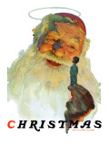 "Christmas, 1927" (King Kong Santa), December 3,1927 Giclee Print by Norman Rockwell