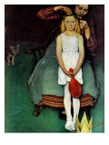 "Johanna's Christmas Star", December 18,1937 Giclee Print by Norman Rockwell