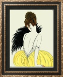 Woman with Fan Framed Giclee Print by Georges Barbier
