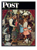 "April Fool, 1948" Saturday Evening Post Cover, April 3,1948 Giclee Print by Norman Rockwell