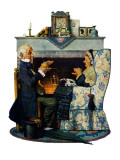 "Tea for Two" or "Tea Time", October 22,1927 Giclee Print by Norman Rockwell