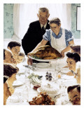"Freedom From Want", March 6,1943 reproduction procédé giclée par Norman Rockwell