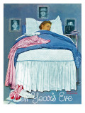 "New Year's Eve", January 1,1944 Giclee Print by Norman Rockwell