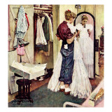 "Prom Dress", March 19,1949 Giclée-Druck von Norman Rockwell