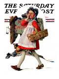 "No Peeking" Saturday Evening Post Cover, June 15,1929 Giclee Print by Norman Rockwell