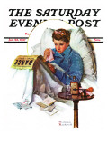 "Missing the Dance" Saturday Evening Post Cover, January 23,1937 Giclee Print by Norman Rockwell