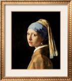 Girl with a Pearl Earring, circa 1665-6 Framed Giclee Print by Jan Vermeer