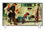 "The New Tavern Sign", February 22,1936 Giclee Print by Norman Rockwell