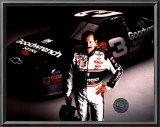 Dale Earnhardt Studio Shot With Car (Horizontal) Posters