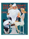 "Full Treatment" Saturday Evening Post Cover, May 18,1940 Giclee Print by Norman Rockwell
