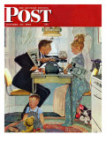 "Dewey v. Truman" Saturday Evening Post Cover, October 30,1948 Giclee Print by Norman Rockwell