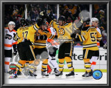 Johnny Boychuk, Mark Recchi, David Krejci,Patrice Bergeron, & Derek Morris Celebrate Recchi's Goal Prints