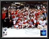 2007-08 Detroit Red Wings Stanley Cup Champions Celebration on Ice Prints