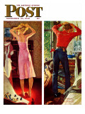 "Before the Date" Saturday Evening Post Cover, September 24,1949 Giclee Print by Norman Rockwell