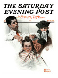 "First Haircut" Saturday Evening Post Cover, August 10,1918 Giclee Print by Norman Rockwell