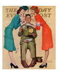 "Willie Gillis at the U.S.O." Saturday Evening Post Cover, February 7,1942 Giclee Print by Norman Rockwell