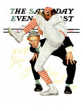 "100th Anniversary of Baseball" Saturday Evening Post Cover, July 8,1939 Reproduction procédé giclée par Norman Rockwell
