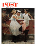 "After the Prom" Saturday Evening Post Cover, May 25,1957 Giclee Print by Norman Rockwell