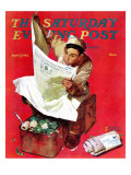 "Willie Gillis on K.P" Saturday Evening Post Cover, April 11,1942 Giclee Print by Norman Rockwell