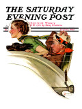 "Exhilaration" Saturday Evening Post Cover, July 13,1935 Giclee Print by Norman Rockwell