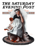 "Daydreams" "Cinderella" Saturday Evening Post Cover, November 4,1922 Giclee Print by Norman Rockwell