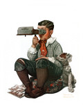 "Stereopticon" or "Sphinx", January 14,1922 reproduction procédé giclée par Norman Rockwell