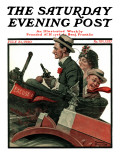 "Excuse My Dust" Saturday Evening Post Cover, July 31,1920 Giclee Print by Norman Rockwell