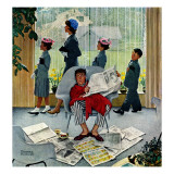 "Sunday Morning", May 16,1959 Giclee Print by Norman Rockwell
