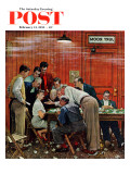 "Jury" or "Holdout" Saturday Evening Post Cover, February 14,1959 Giclée-Druck von Norman Rockwell