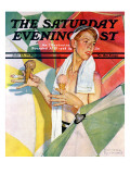 "Melting Ice Cream" or "Joys of Summer" Saturday Evening Post Cover, July 13,1940 Giclee Print by Norman Rockwell