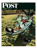 "On Leave" Saturday Evening Post Cover, September 15,1945 Giclee Print by Norman Rockwell