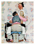 "Tattoo Artist", March 4,1944 Giclee Print by Norman Rockwell